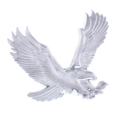 Chrome Plastic 3D Eagle Accent - Face Right Chrome Plastic 3D Eagle Accent - Face Right