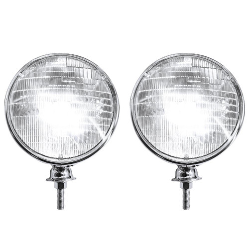 7" Chrome Dietz Style Headlight With 12 Volt 6014 Sealed Beam Bulb 7" Chrome Dietz Style Headlight With 12 Volt 6014 Sealed Beam Bulb