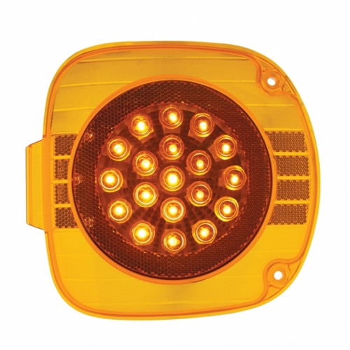 22 LED Turn Signal Light With Reflector For 1996-2010 Freightliner Century - Amber LED/Amber Lens 22 LED Turn Signal Light With Reflector For 1996-2010 Freightliner Century - Amber LED/Amber Lens