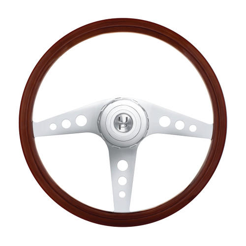 18" Chrome GT Steering Wheel With Hub & Horn Button Kit For Peterbilt (1998-2005) & Kenworth (2001-2002) 18" Chrome GT Steering Wheel With Hub & Horn Button Kit For Peterbilt (1998-2005) & Kenworth (2001-2002)