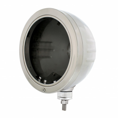Stainless "Bullet" Embossed Stripe Headlight Housing