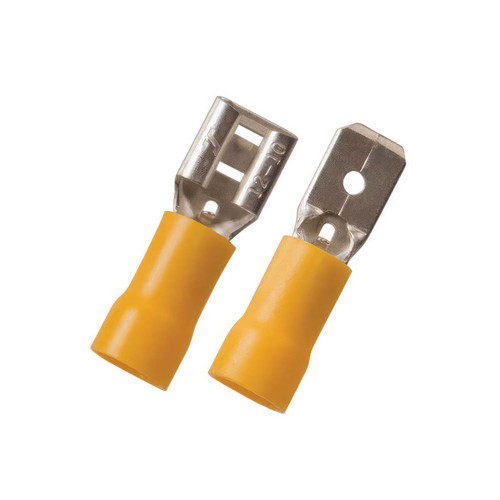 12-10 AWG .250 Tab Vinyl FM Disconnect (50-Pack) 12-10 AWG .250 Tab Vinyl FM Disconnect (50-Pack)