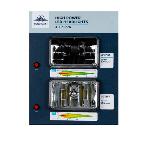 Display For 4" X 6" Lights - High Beam Lights 31089 & 31397 Display For 4" X 6" Lights - High Beam Lights 31089 & 31397