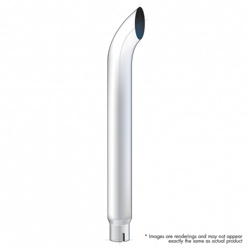 8" Curved Reduce To 5" I.D. Bottom Exhaust - 108" L 8" Curved Reduce To 5" I.D. Bottom Exhaust - 108" L