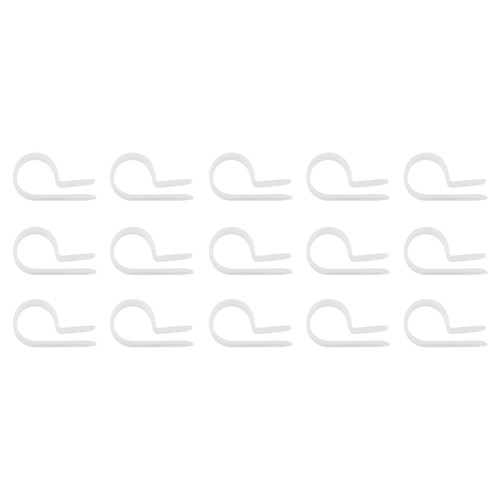 1/2" I.D. Natural Nylon Cable Clamps (15-Pack) 1/2" I.D. Natural Nylon Cable Clamps (15-Pack)