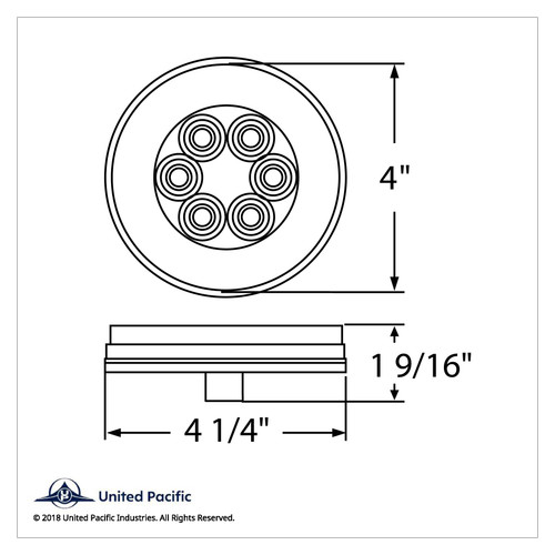 21 LED 4" GloLight (Back-Up) 21 LED 4" GloLight (Back-Up)