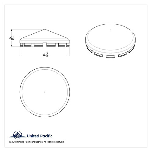 Pointed Front Hubcap Only (Bulk) Pointed Front Hubcap Only (Bulk)