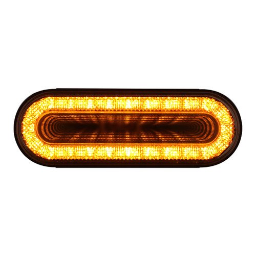 24 LED 6" Oval Mirage Light (Turn Signal) - Amber LED/Clear Lens 24 LED 6" Oval Mirage Light (Turn Signal) - Amber LED/Clear Lens