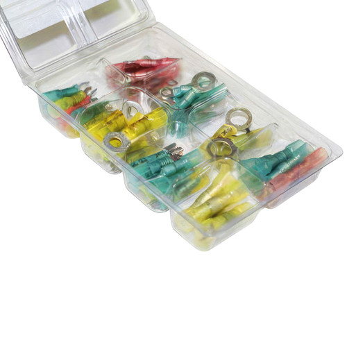 Crimp & Solder Seal Heat Shrink Terminal Kit (60-Pack) Crimp & Solder Seal Heat Shrink Terminal Kit (60-Pack)
