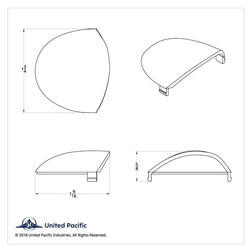 Round Dome Light Lens For 2006+ Kenworth - Red (Card of 2) Round Dome Light Lens For 2006+ Kenworth - Red (Card of 2)
