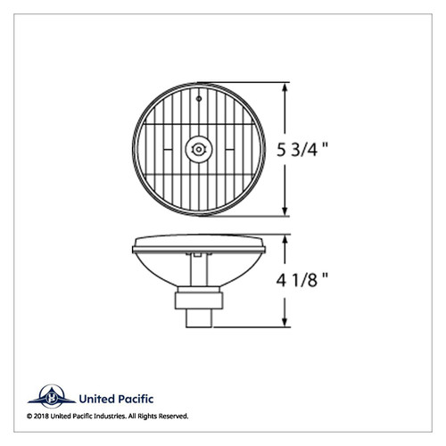 5-3/4" Crystal Headlight, Glass Lens 5-3/4" Crystal Headlight, Glass Lens