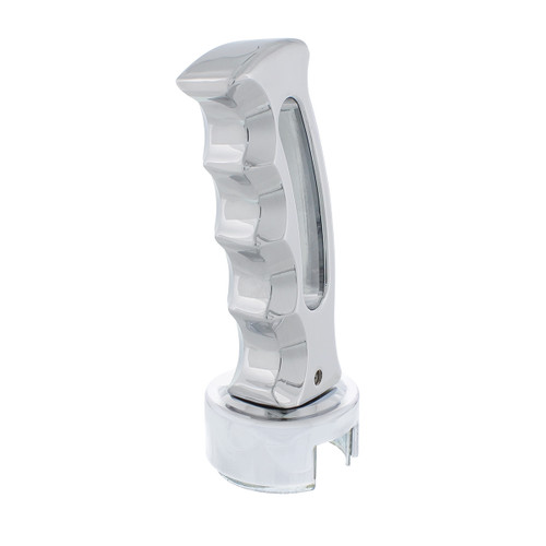 Slot Style Gearshift Knob With 13/15/18 Speed Adapter - Chrome Slot Style Gearshift Knob With 13/15/18 Speed Adapter - Chrome