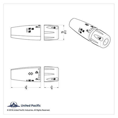 Chrome Plastic Turn Signal Lever Cover For 2006+ Peterbilt & Kenworth Trucks Chrome Plastic Turn Signal Lever Cover For 2006+ Peterbilt & Kenworth Trucks