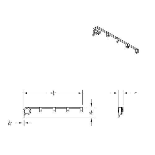 Black Straight Mud Flap Hangers - No Coil (Pair) Black Straight Mud Flap Hangers - No Coil (Pair)