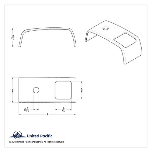 Rocker Switch Cover For 2006+ Kenworth - Plain (Card Of 3) Rocker Switch Cover For 2006+ Kenworth - Plain (Card Of 3)