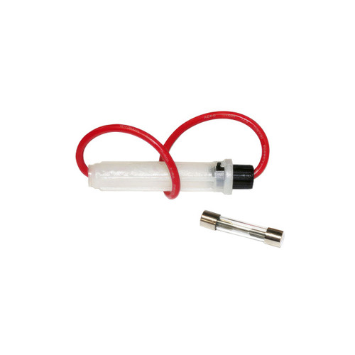 In-Line Glass Fuseholder 16 AWG 6.5" Wire w/ 14 Amp SFE Fuse, 1 Set. In-Line Glass Fuseholder 16 AWG 6.5" Wire w/ 14 Amp SFE Fuse, 1 Set.