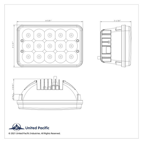 ULTRALIT - 15 High Power LED Rectangular Light ULTRALIT - 15 High Power LED Rectangular Light