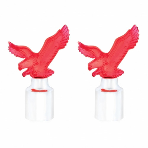 Eagle Bumper Guide Top With Chrome Base - Red (2-Pack) Eagle Bumper Guide Top With Chrome Base - Red (2-Pack)