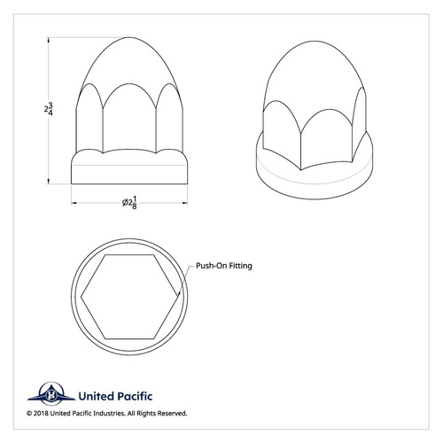 1-1/2" x 2-3/4" Chrome Plastic Bullet Nut Covers With Flange - Push-On (20-Pack) 1-1/2" x 2-3/4" Chrome Plastic Bullet Nut Covers With Flange - Push-On (20-Pack)