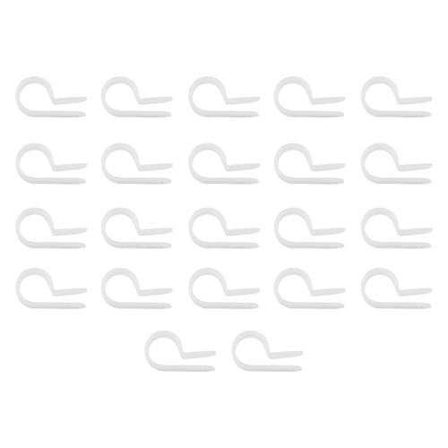 3/8" I.D. Natural Nylon Cable Clamps (22-Pack) 3/8" I.D. Natural Nylon Cable Clamps (22-Pack)