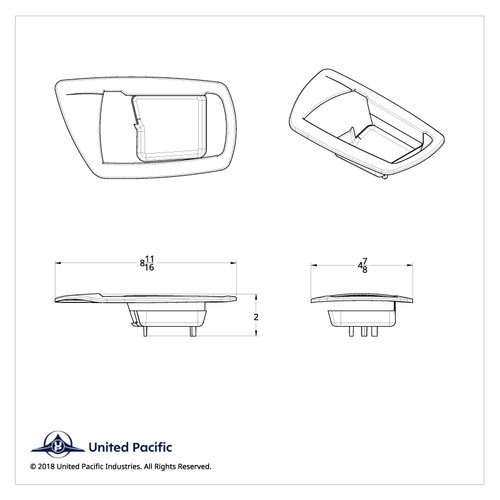 Door Handle Trims For 2006+ Kenworth (Pair) Door Handle Trims For 2006+ Kenworth (Pair)