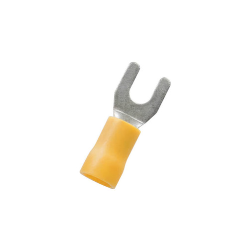 12-10 AWG #10 Stud Vinyl Spade Terminal,14 Pcs. 12-10 AWG #10 Stud Vinyl Spade Terminal,14 Pcs.