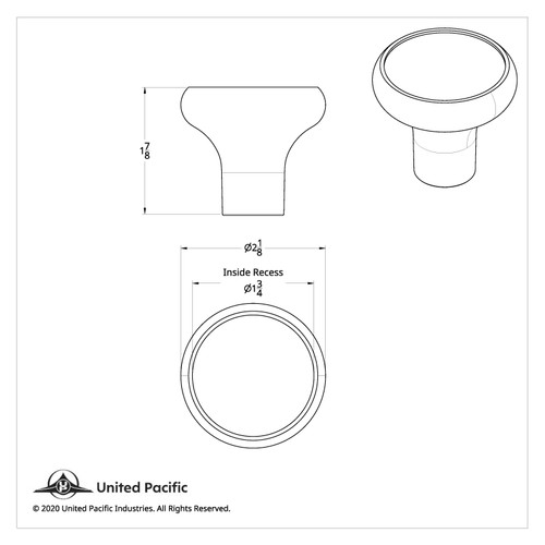"Tractor" Deluxe Air Valve Knob - Black Glossy Sticker
