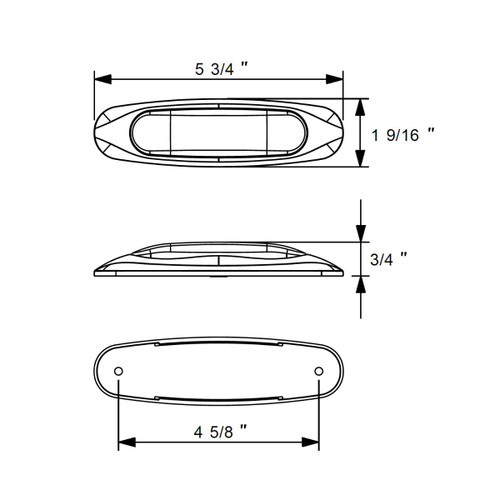 5-3/4" Wide 3 LED ViperEye Light (Clearance/Marker) - Amber LED/Amber Lens 5-3/4" Wide 3 LED ViperEye Light (Clearance/Marker) - Amber LED/Amber Lens