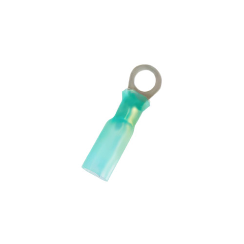 16-14 AWG #10 Stud CS Heat Shrink Ring Terminal - Blue (5-Pack) 16-14 AWG #10 Stud CS Heat Shrink Ring Terminal - Blue (5-Pack)