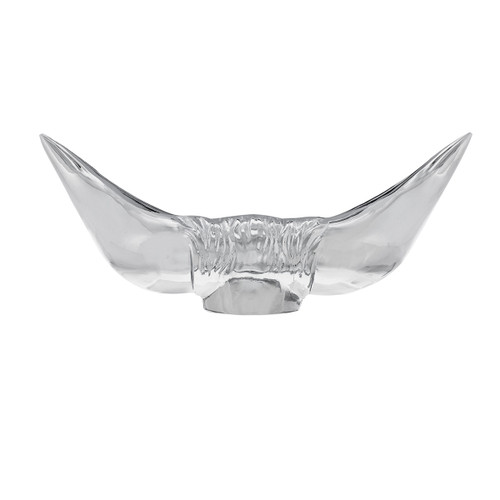 Die-Cast Bull Horn Hood Ornament - Chrome Die-Cast Bull Horn Hood Ornament - Chrome