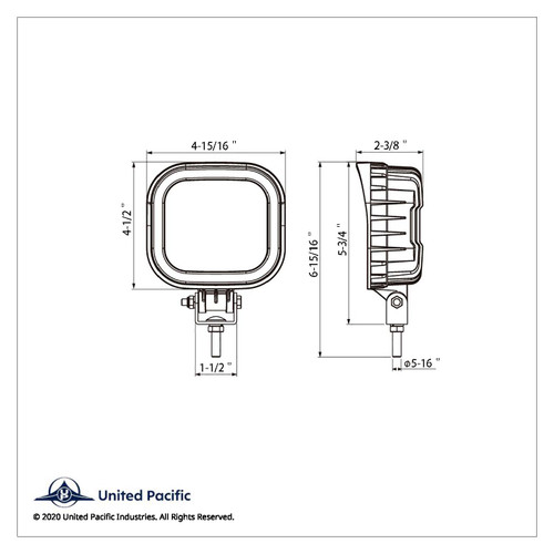 9 High Power LED Square Work Light - Flood Light 9 High Power LED Square Work Light - Flood Light
