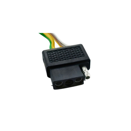 4-Way Flat Molded Female Trailer Connector w/ Polarized Plugs, 1 Pc. 4-Way Flat Molded Female Trailer Connector w/ Polarized Plugs, 1 Pc.