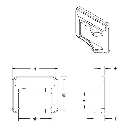Chrome Rocker Switch Cover For Peterbilt 579 (2013-2019) & 567 (2014-2018)- Fifth Wheel Chrome Rocker Switch Cover For Peterbilt 579 (2013-2019) & 567 (2014-2018)- Fifth Wheel