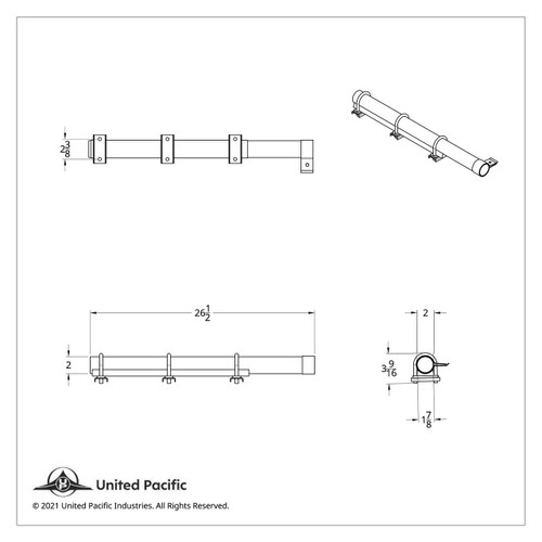 Deluxe Stainless Quarter Fender Bracket - 2" Tube/U-Clamps (Pair) Deluxe Stainless Quarter Fender Bracket - 2" Tube/U-Clamps (Pair)