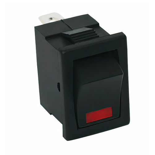 Black Miniature LED Rocker 10 Amp 12V S.P.S.T. On/Off 1 Pc. Black Miniature LED Rocker 10 Amp 12V S.P.S.T. On/Off 1 Pc.