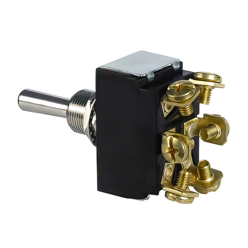 Heavy Duty Toggle w/ 6 Screw Terminals 30 Amp 12V D.P.S.T Mom.On/Off/Mom.On 1 Pc. Heavy Duty Toggle w/ 6 Screw Terminals 30 Amp 12V D.P.S.T Mom.On/Off/Mom.On 1 Pc.