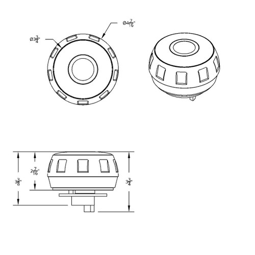 Chrome Steering Wheel Hub & Horn Button Kit For Peterbilt (2006+) & Kenworth (2003+) Chrome Steering Wheel Hub & Horn Button Kit For Peterbilt (2006+) & Kenworth (2003+)