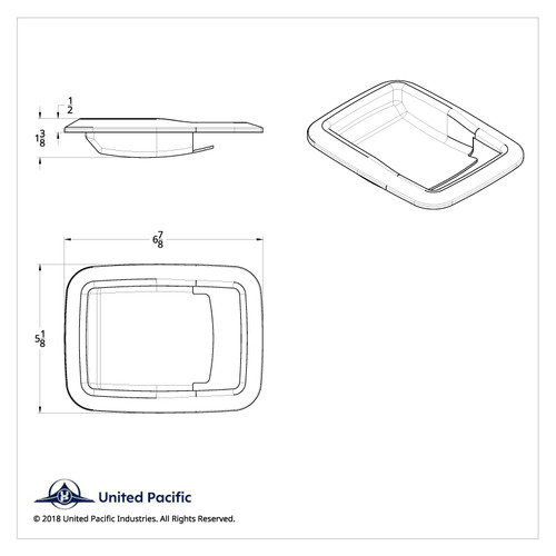 Door Handle Trims For 2005+ Kenworth (Pair) Door Handle Trims For 2005+ Kenworth (Pair)