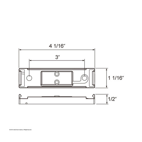 Chrome Mounting Bracket For Rectangular Fender Mount Light Chrome Mounting Bracket For Rectangular Fender Mount Light