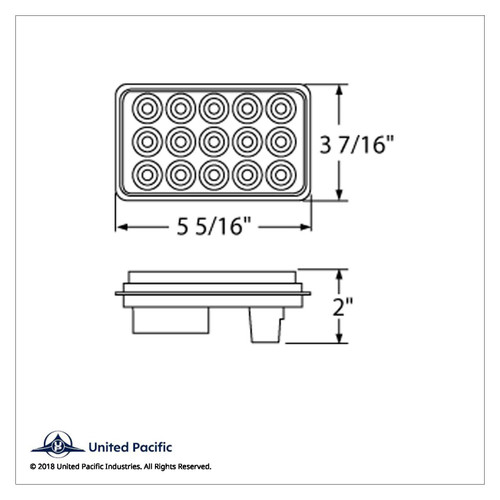 15 LED Rectangular Back-Up Light (Bulk) 15 LED Rectangular Back-Up Light (Bulk)