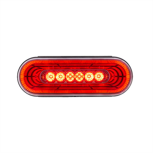 22 LED 6" Oval Abyss Light (Stop, Turn & Tail) - Red LED/Clear Lens 22 LED 6" Oval Abyss Light (Stop, Turn & Tail) - Red LED/Clear Lens