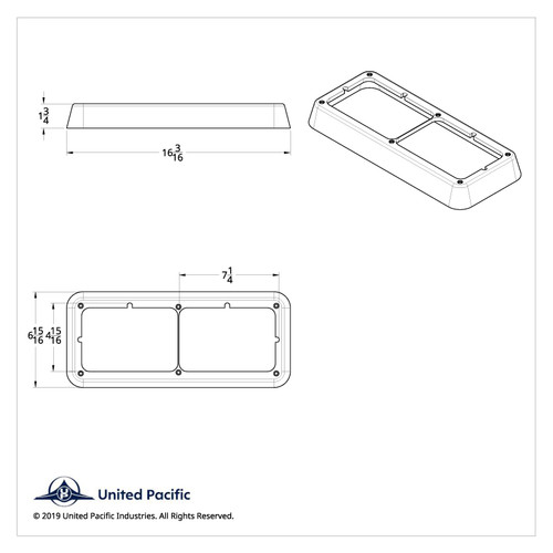 Chrome Plastic Rectangular Dual 4" X 6" Headlight Bezel Chrome Plastic Rectangular Dual 4" X 6" Headlight Bezel