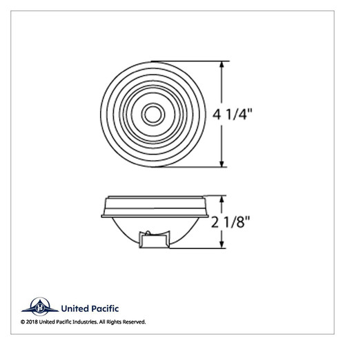 4" Round Light (Stop, Turn & Tail) - Red Lens 4" Round Light (Stop, Turn & Tail) - Red Lens