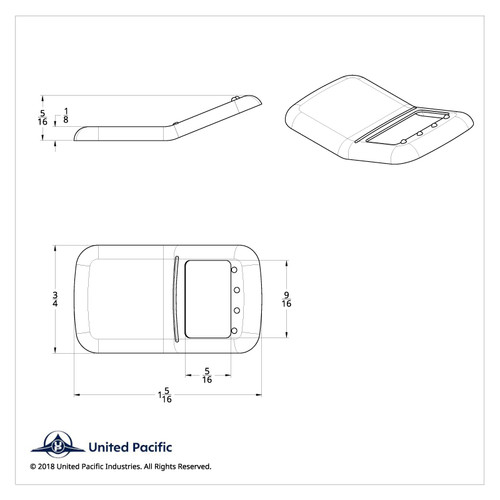 Rocker Switch Cover For Kenworth/Peterbilt - Plain (Card of 3) Rocker Switch Cover For Kenworth/Peterbilt - Plain (Card of 3)