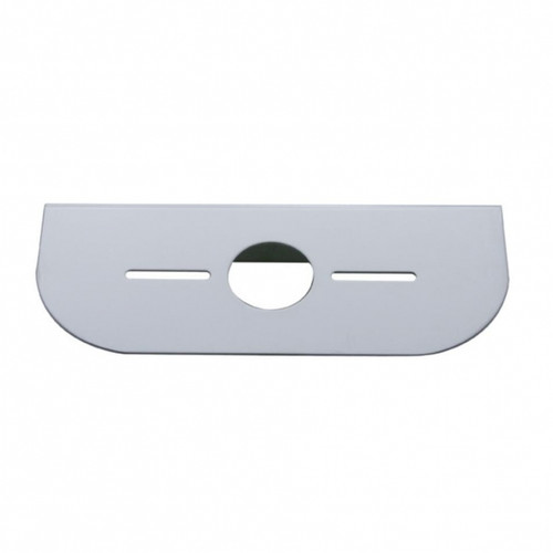 Stainless Light Bracket With Single Universal Light Cutout Stainless Light Bracket With Single Universal Light Cutout