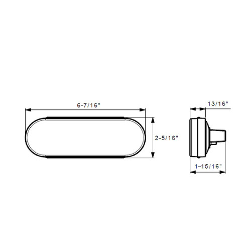 20 LED 6" Oval Turbine Light (Turn Signal) - Amber LED/Amber Lens 20 LED 6" Oval Turbine Light (Turn Signal) - Amber LED/Amber Lens