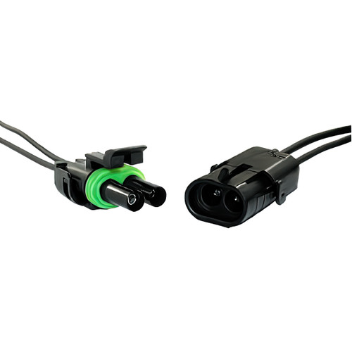 14 AWG Weather Pack Assembly M/FM Double Cavity, 1 Set. 14 AWG Weather Pack Assembly M/FM Double Cavity, 1 Set.