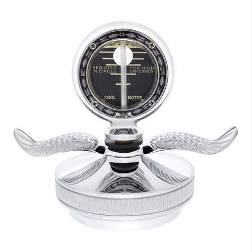 Chrome Aluminum Boyce MotoMeter With Base & Chrome Wings Chrome Aluminum Boyce MotoMeter With Base & Chrome Wings