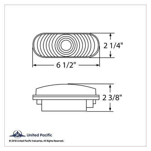6" Oval Back-Up Light Kit