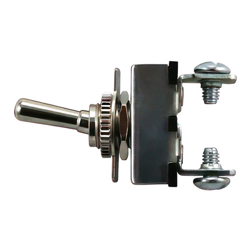 Heavy Duty All Metal Toggle w/ 2 Screw Terminals 20 Amp 12V S.P.S.T. On/Off 1 Pc. Heavy Duty All Metal Toggle w/ 2 Screw Terminals 20 Amp 12V S.P.S.T. On/Off 1 Pc.